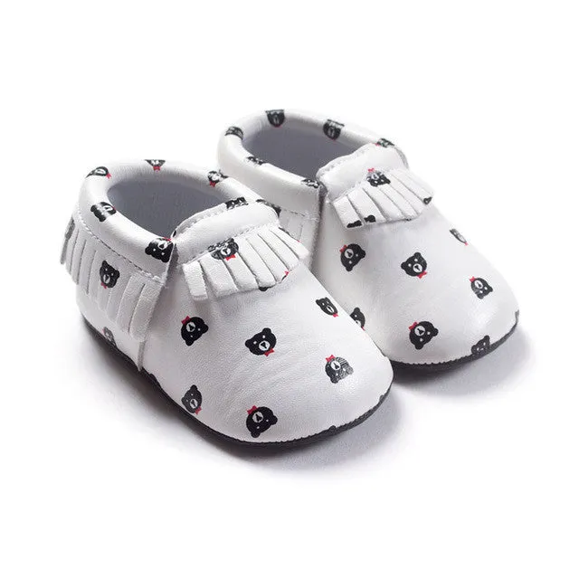 0-18M | Boys & Girls | Suede PU Leather Moccasins |  Assorted Styles