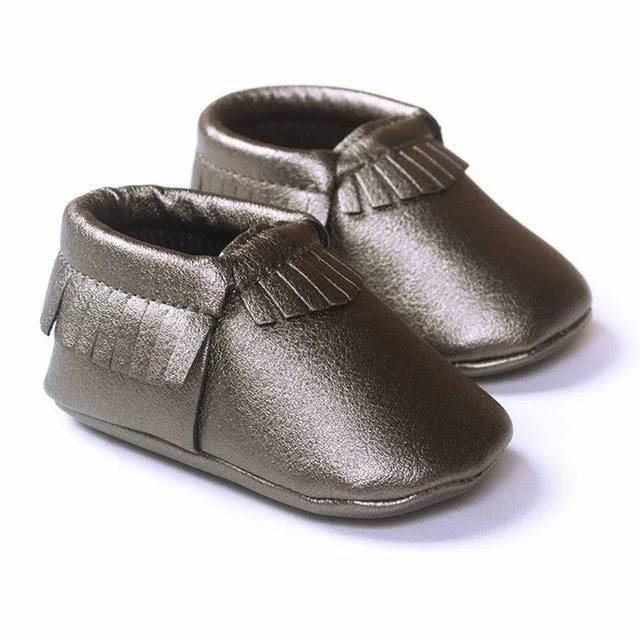 0-18M | Boys & Girls | Suede PU Leather Moccasins |  Assorted Styles