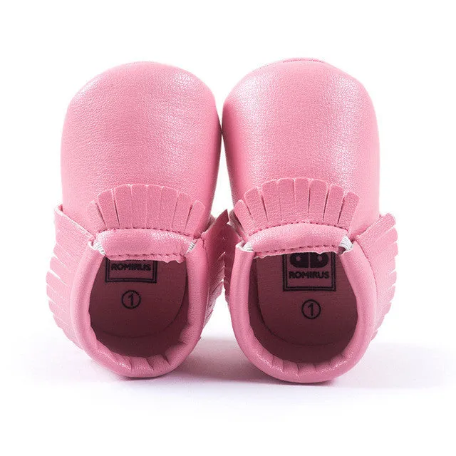 0-18M | Boys & Girls | Suede PU Leather Moccasins |  Assorted Styles