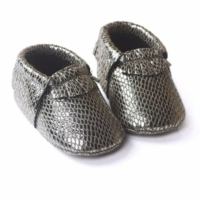 0-18M | Boys & Girls | Suede PU Leather Moccasins |  Assorted Styles