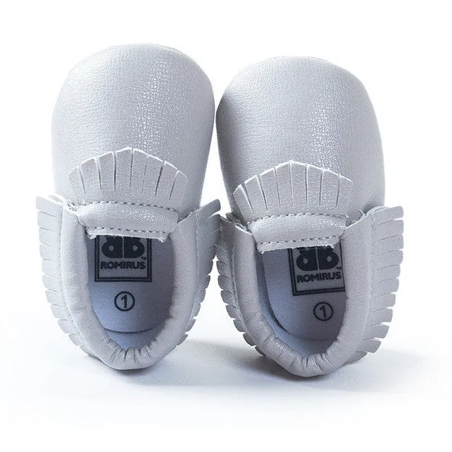 0-18M | Boys & Girls | Suede PU Leather Moccasins |  Assorted Styles