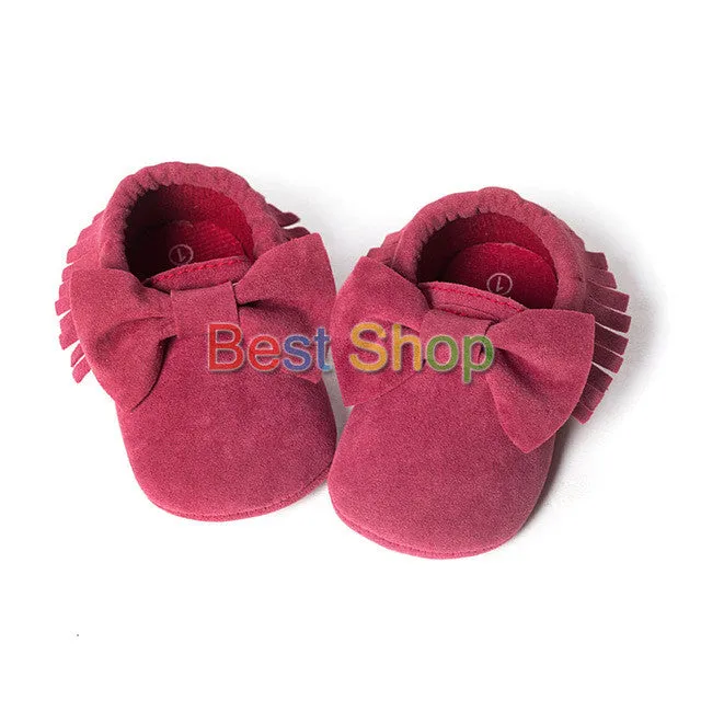 0-18M | Boys & Girls | Suede PU Leather Moccasins | Assorted Styles
