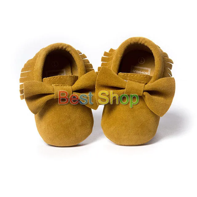 0-18M | Boys & Girls | Suede PU Leather Moccasins | Assorted Styles
