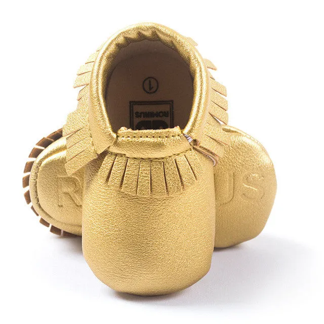 0-18M | Boys & Girls | Suede PU Leather Moccasins |  Assorted Styles