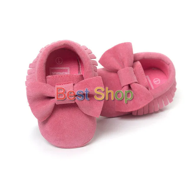 0-18M | Boys & Girls | Suede PU Leather Moccasins | Assorted Styles