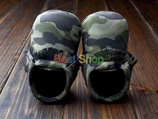 0-18M | Boys & Girls | Suede PU Leather Moccasins |  Assorted Styles