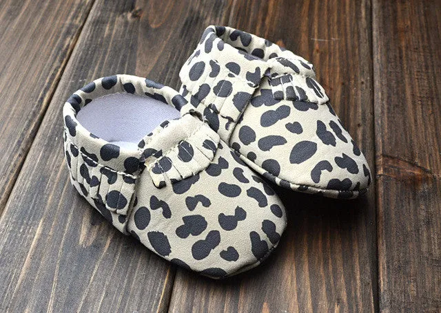 0-18M | Boys & Girls | Suede PU Leather Moccasins |  Assorted Styles