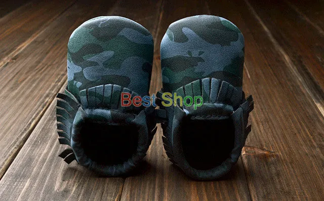 0-18M | Boys & Girls | Suede PU Leather Moccasins |  Assorted Styles