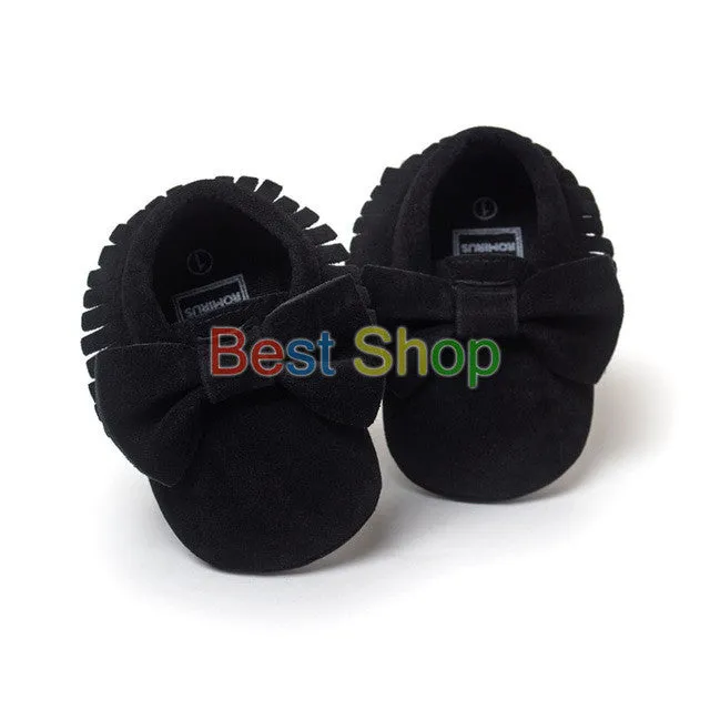 0-18M | Boys & Girls | Suede PU Leather Moccasins | Assorted Styles