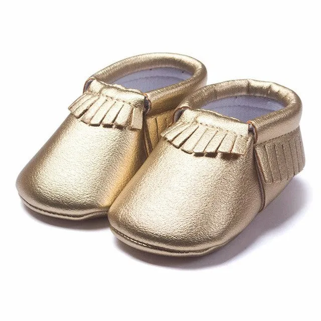 0-18M | Boys & Girls | Suede PU Leather Moccasins |  Assorted Styles