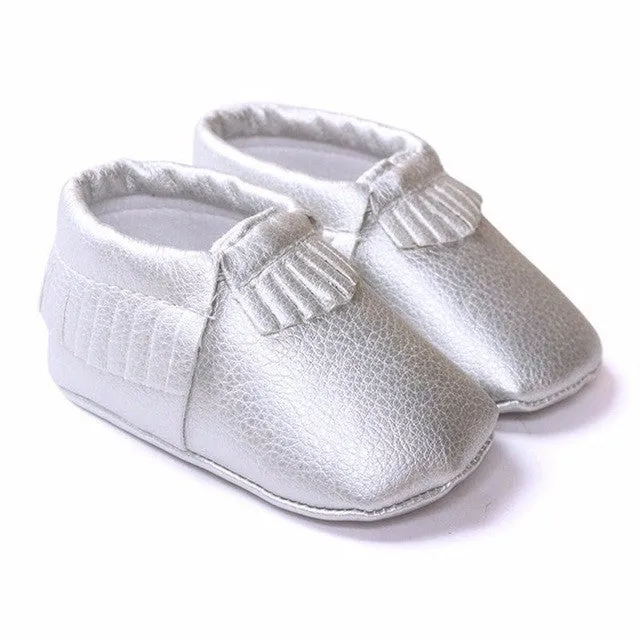 0-18M | Boys & Girls | Suede PU Leather Moccasins |  Assorted Styles