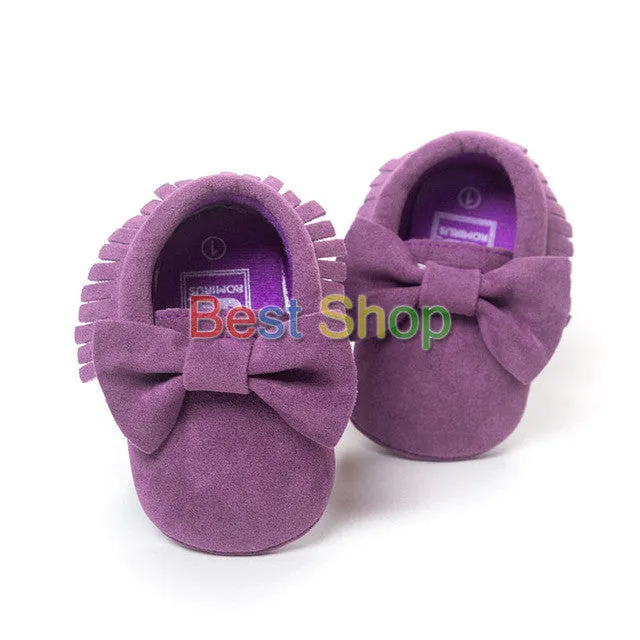 0-18M | Boys & Girls | Suede PU Leather Moccasins | Assorted Styles