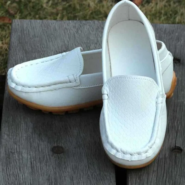 0-18M | Boys & Girls | Suede PU Soft Leather Soft Moccasins | Denim