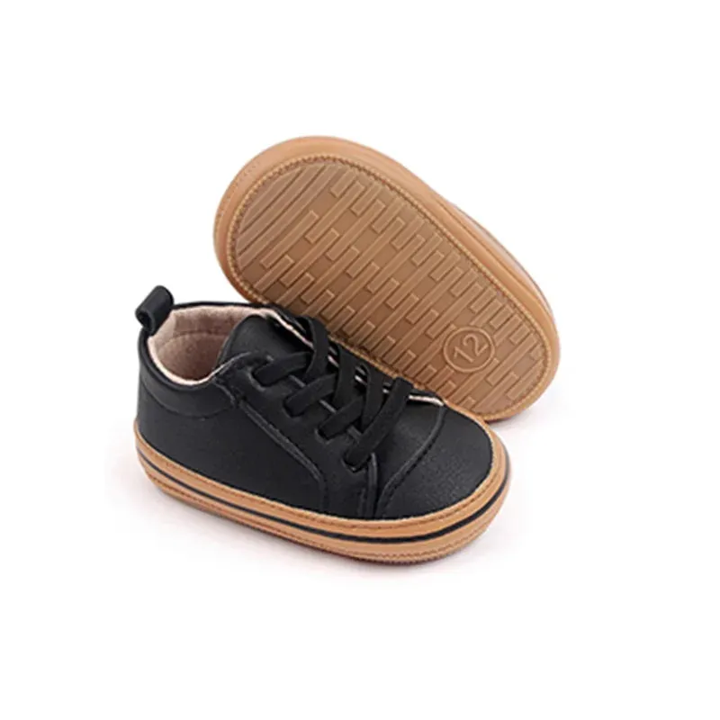 0-18M PU Leather Anti-Slip Sole First Walker Shoes