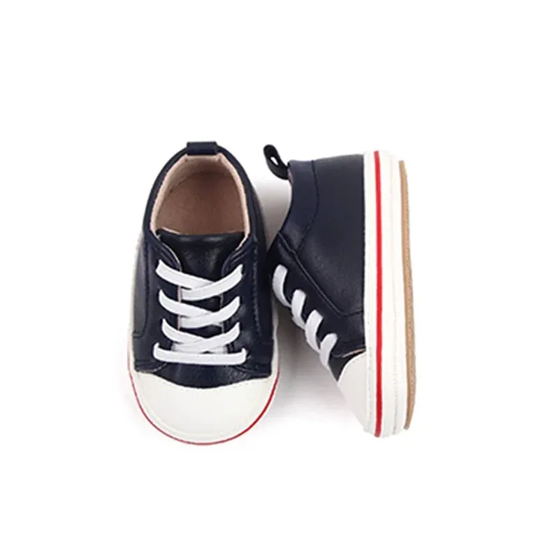 0-18M PU Leather Anti-Slip Sole First Walker Shoes