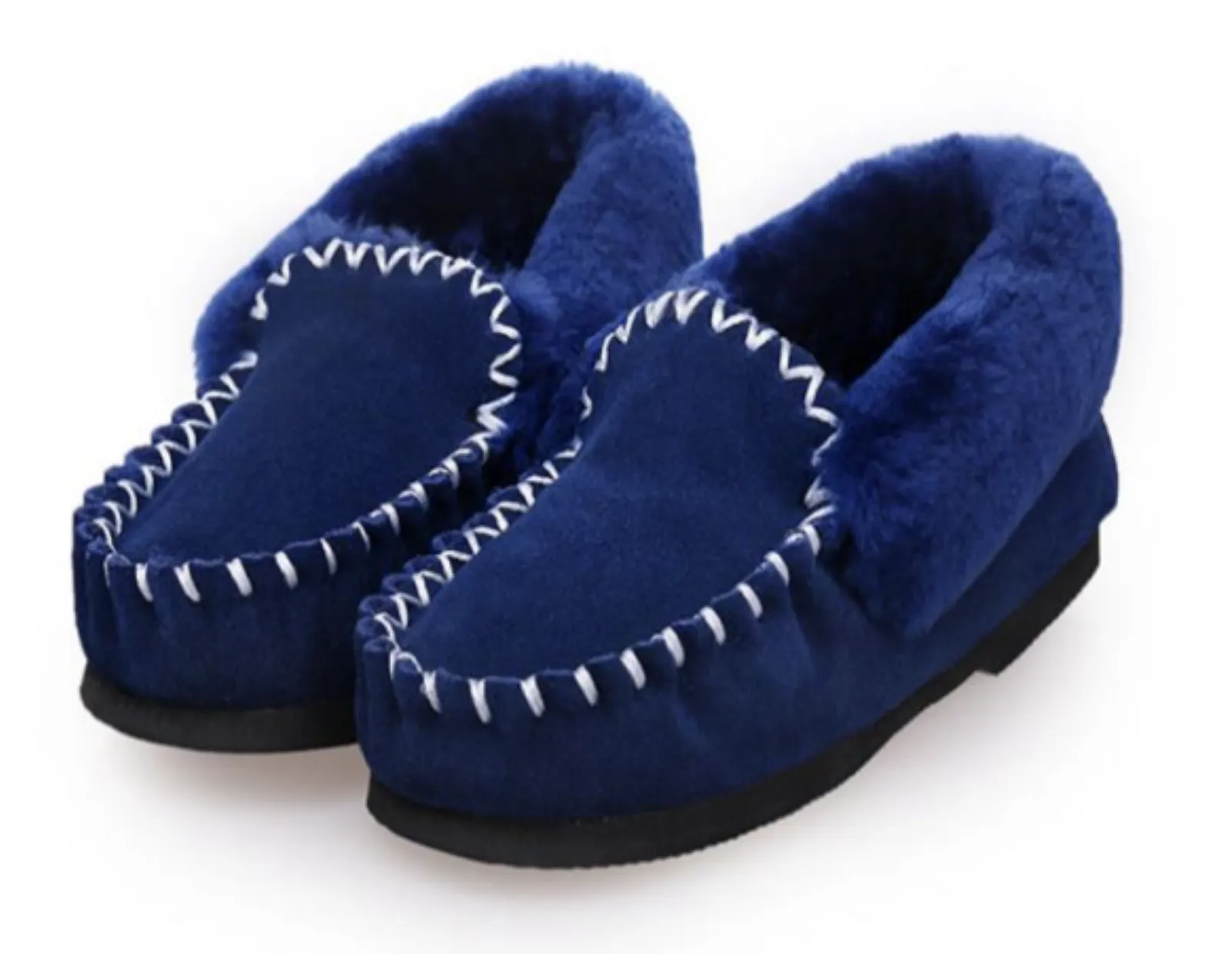 100% Australian Merino Sheepskin Moccasins Slippers Winter Casual Genuine Slip On UGG
