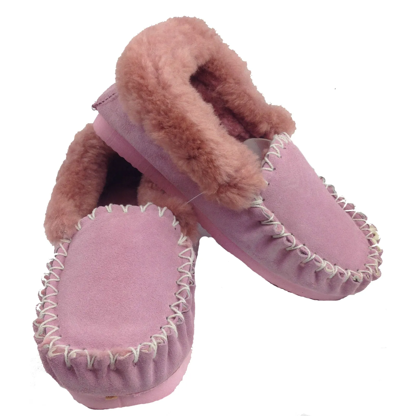 100% Sheepskin Moccasins Slippers Winter Casual Genuine Slip On UGG Non-Slip