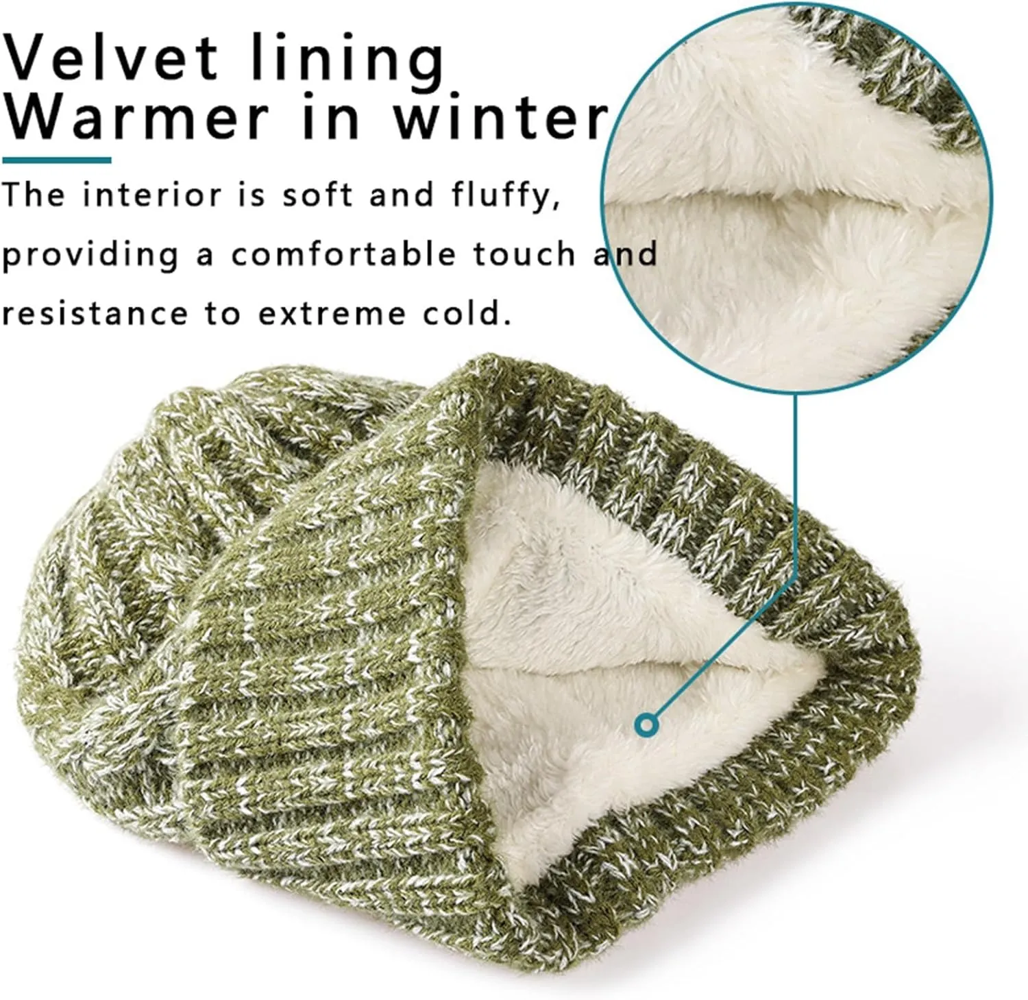 2024 Winter Men's and Women's Same Style Neck Knitted Hat Thickened Cold Knitted Glove Hat Scarf Gloves Hat for