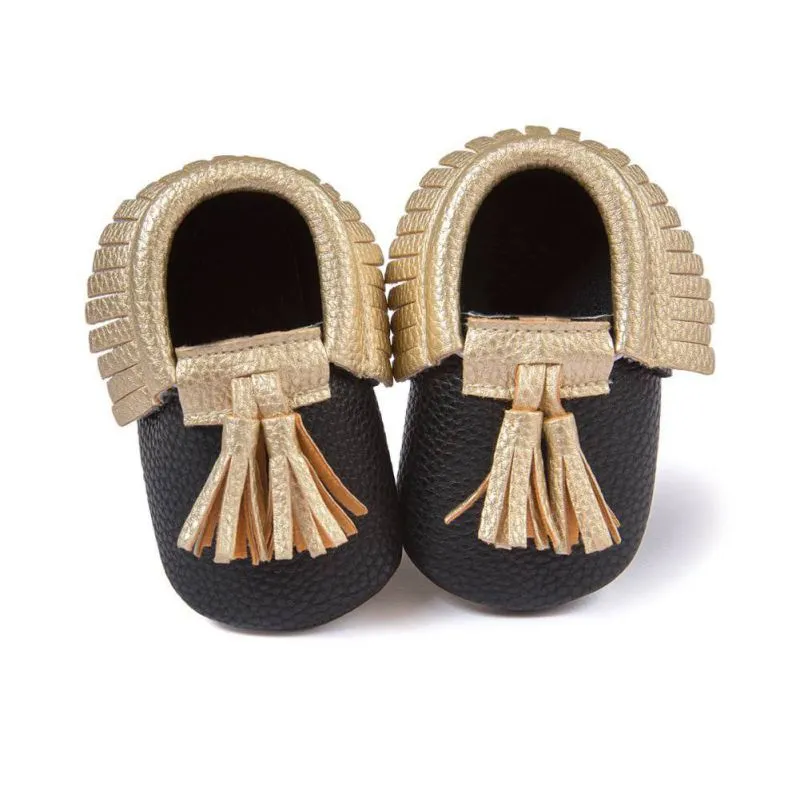 Adorable Soft PU Leather Tassel Moccasins For Infant & Toddler
