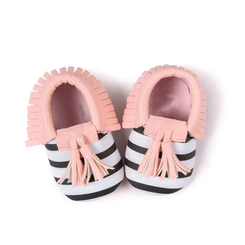Adorable Soft PU Leather Tassel Moccasins For Infant & Toddler