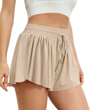 AUTOMET Womens 2 in 1 Running Shorts Casual Summer Athletic Shorts