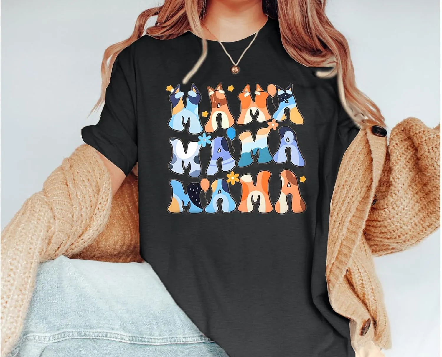 Boy Mom Oversized Tshirt Woman Sequin Graphic Tee Trendy Mama Shirt Mother Gifts Top Casual Short Sleeve Tops