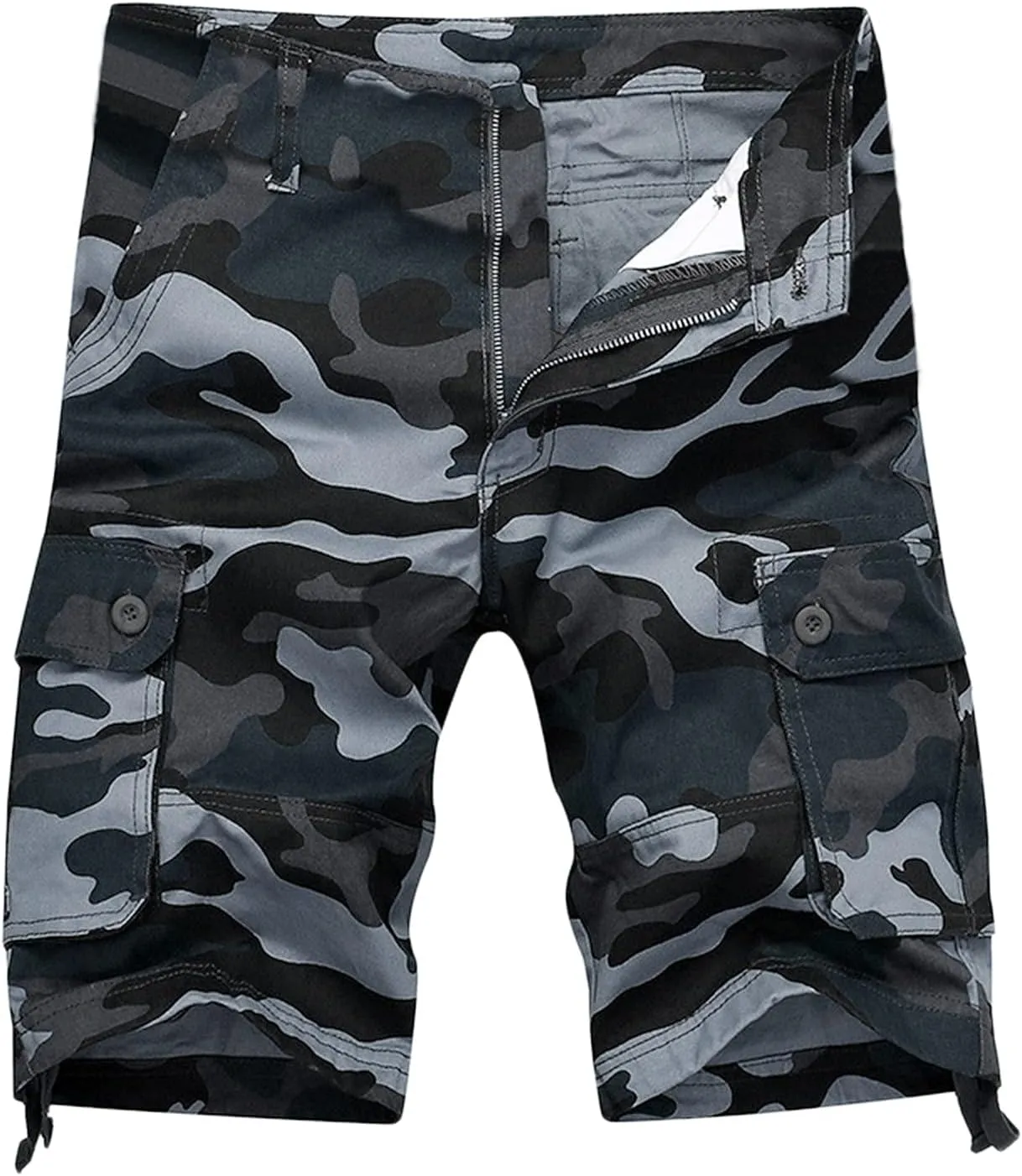 Cargo Shorts for Men Cotton Relaxed Fit Camouflage Camo Cargo Shorts Lightweight Outdoor Tactical Shorts