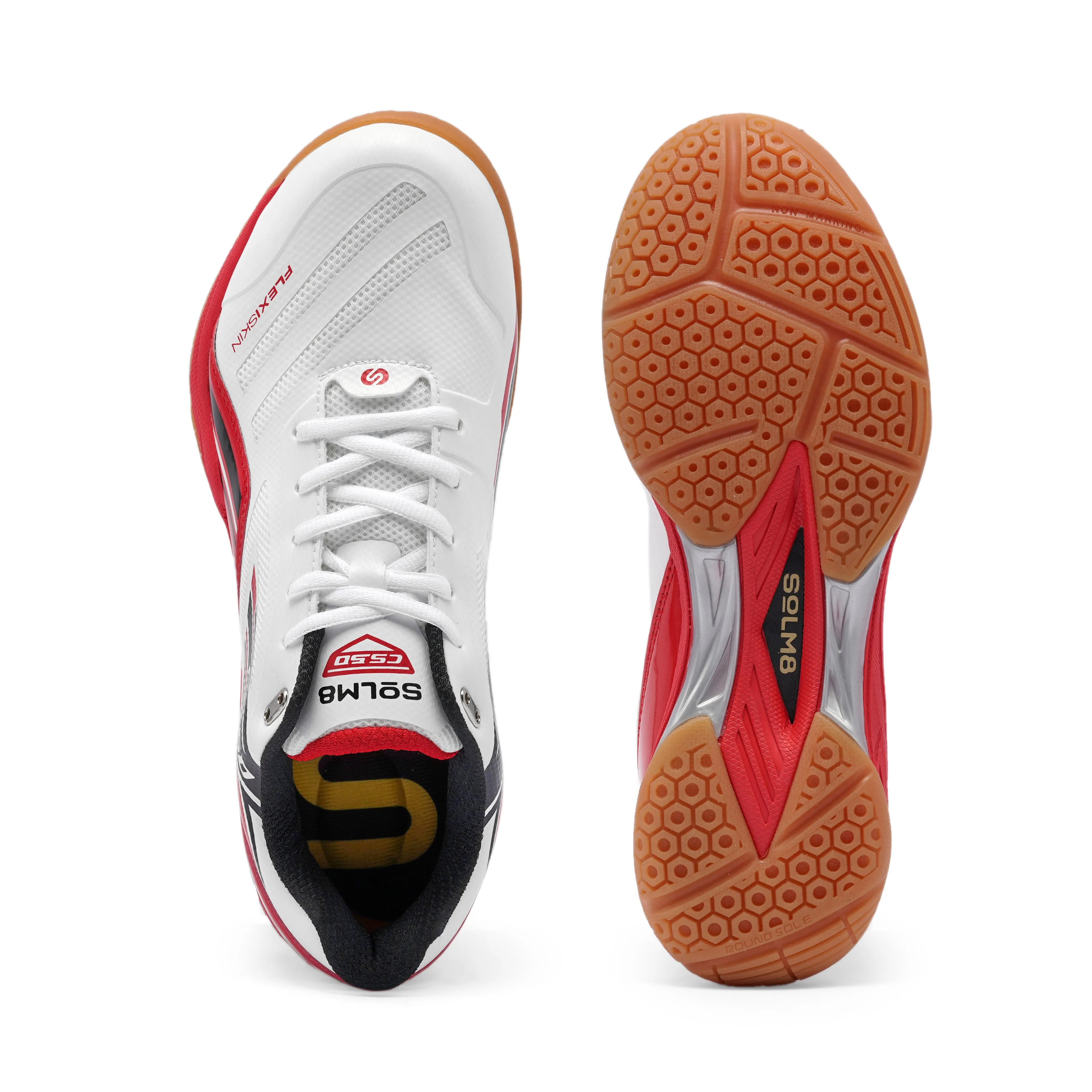 CS50 White Red All Court Shoes