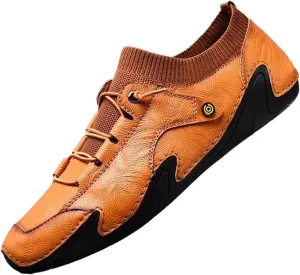 Dress Shoes for Men Handmade Leather Casual Sneakers for Men Breathable Driving Loafers | Designer Fashion Moccasins
