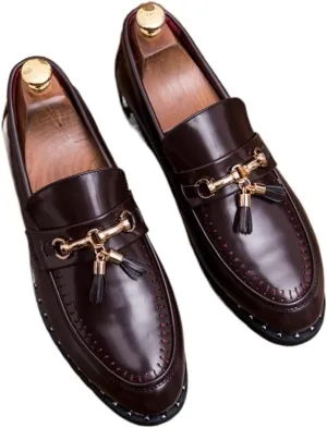 Dress Shoes for Men Men's Casual Loafers Designer Slip-On Moccasins for Club and Party