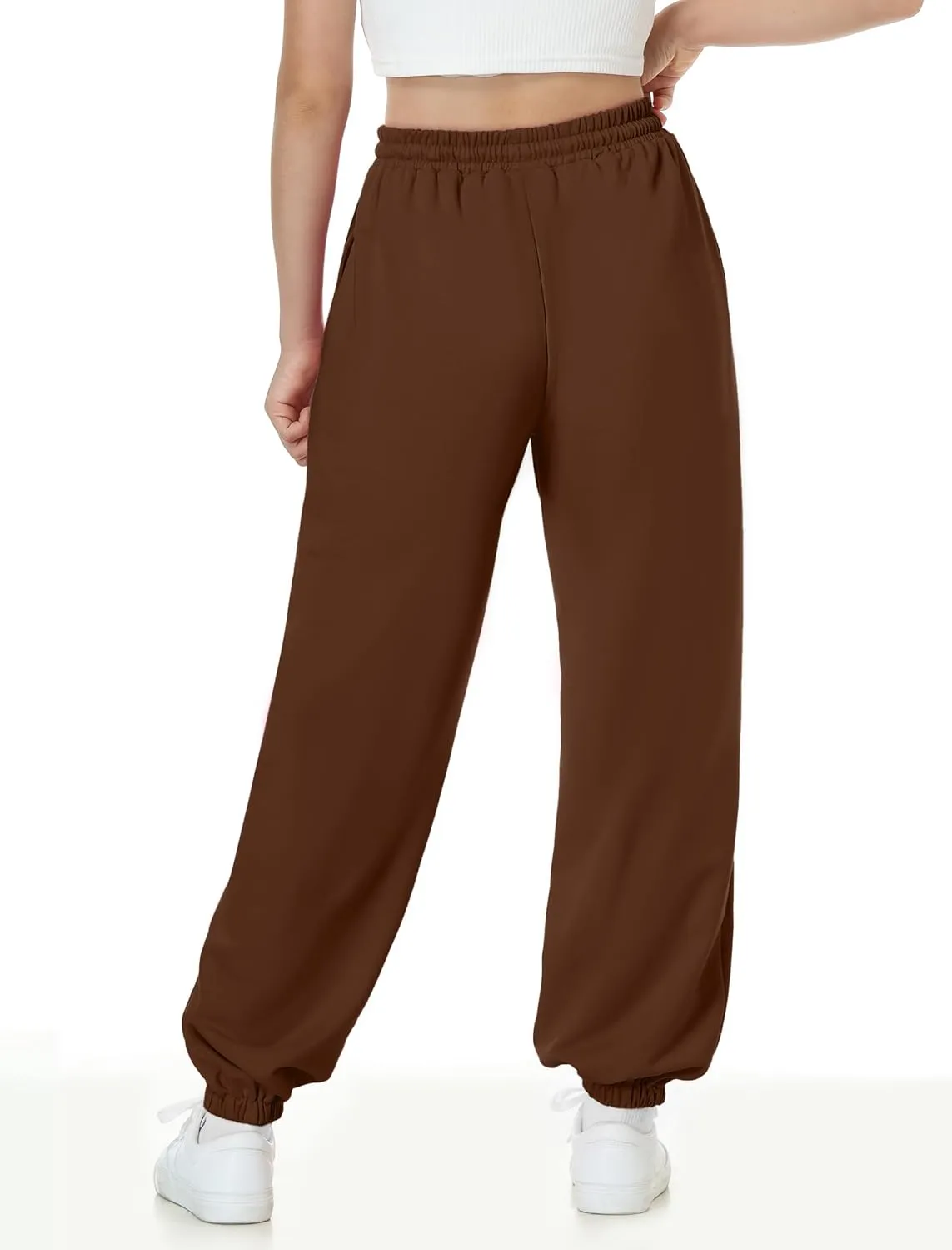 EXARUS 3 Pack Girls Sweatpants Letter Graphic Print with Pockets Sweat Pants High Waisted Cute Joggers 6-14Y