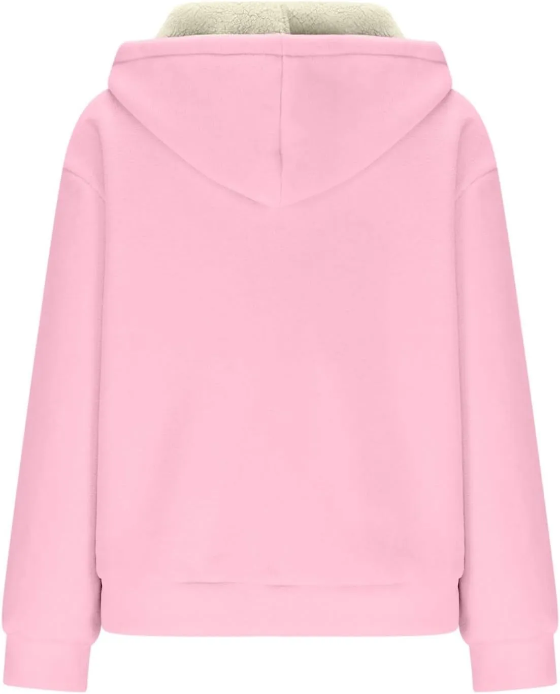 Fleece Hoodies For Women Winter Warm Sherpa Lined Hoodie Jacket Long Sleeve Full Zip Hooded Cardigan Sweatshirt