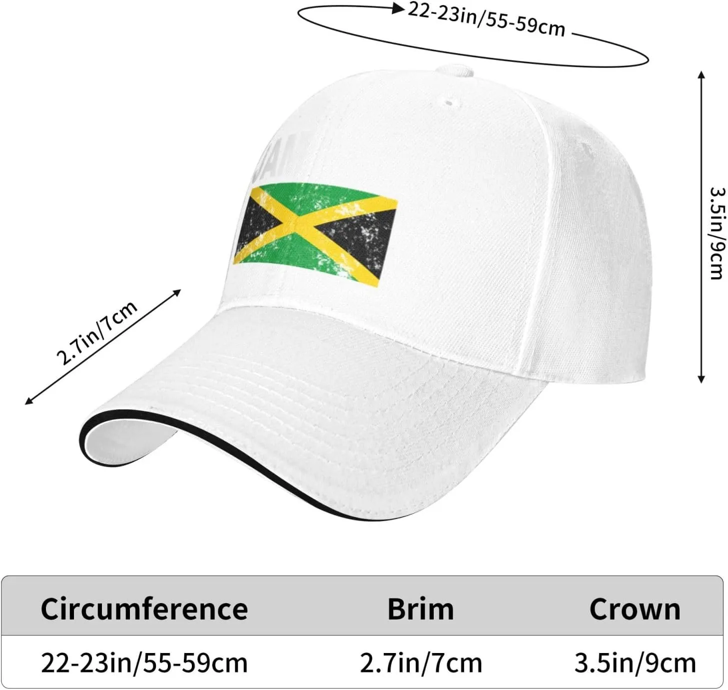 Funny Jamaica Flag Jamaican Flags Gifts Baseball Cap Men Hat Women Dad Hat Adjustable Trucker Hat Cowboy Hat