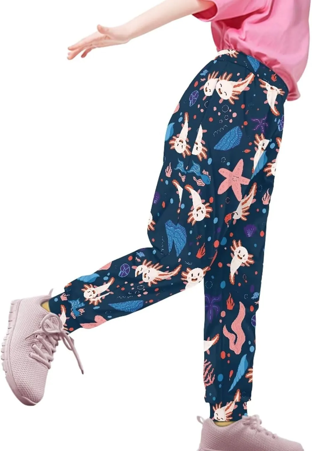 Girls Active Jogger Sweatpants Novelty Casual Boys Athletic Pants