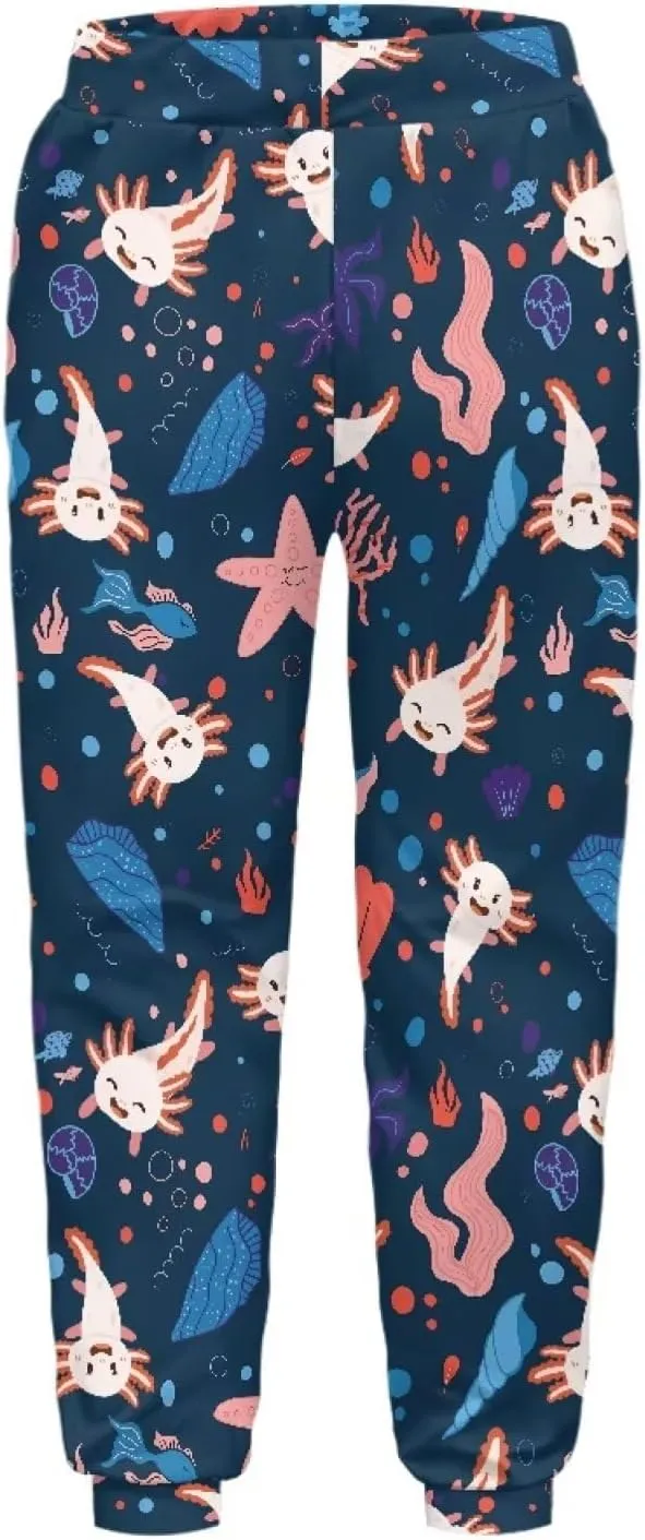 Girls Active Jogger Sweatpants Novelty Casual Boys Athletic Pants