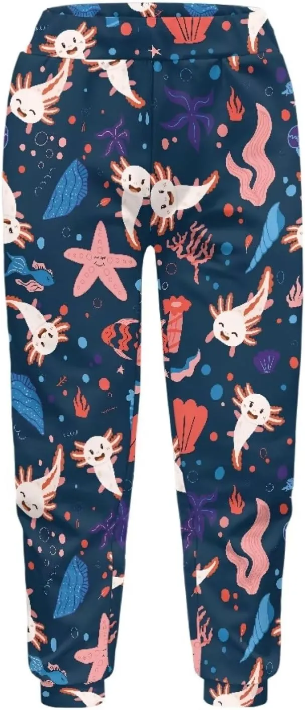 Girls Active Jogger Sweatpants Novelty Casual Boys Athletic Pants