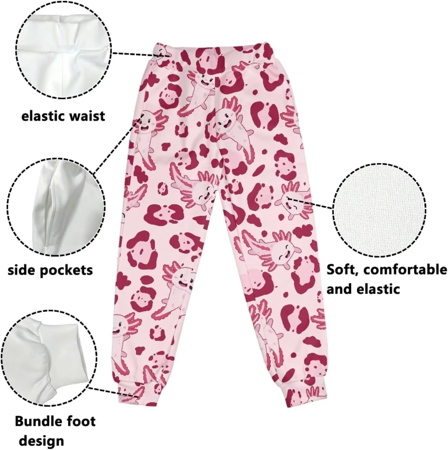 Girls Active Jogger Sweatpants Novelty Casual Boys Athletic Pants