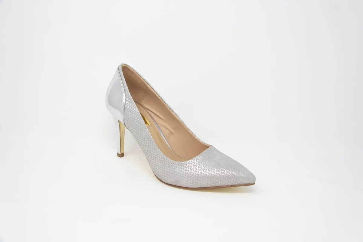 Glamour Cynthia Silver High Heel Shoes