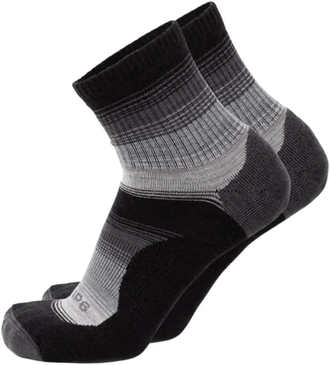 GRIP6 Wool Micro-Crew Socks: Lightweight Wool Socks for Hiking, All Day Comfort - Wicking Crew Socks for Men and Women