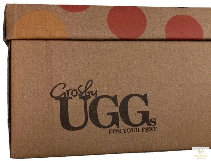 GROSBY Doe Womens Moccasin Sheepskin Slipper UGG Scuff Slip On Moccasins Ladies
