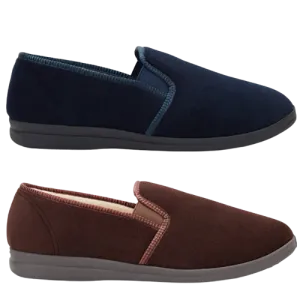 GROSBY Percy Mens Slippers Shoes Indoor Outdoor Casual Slipper Moccasins