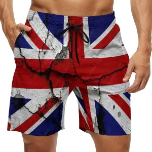 Jamaica Flag Mens Shorts Casual Classic Fit Workout Beach Shorts Quick Dry with Elastic Waist and Pockets