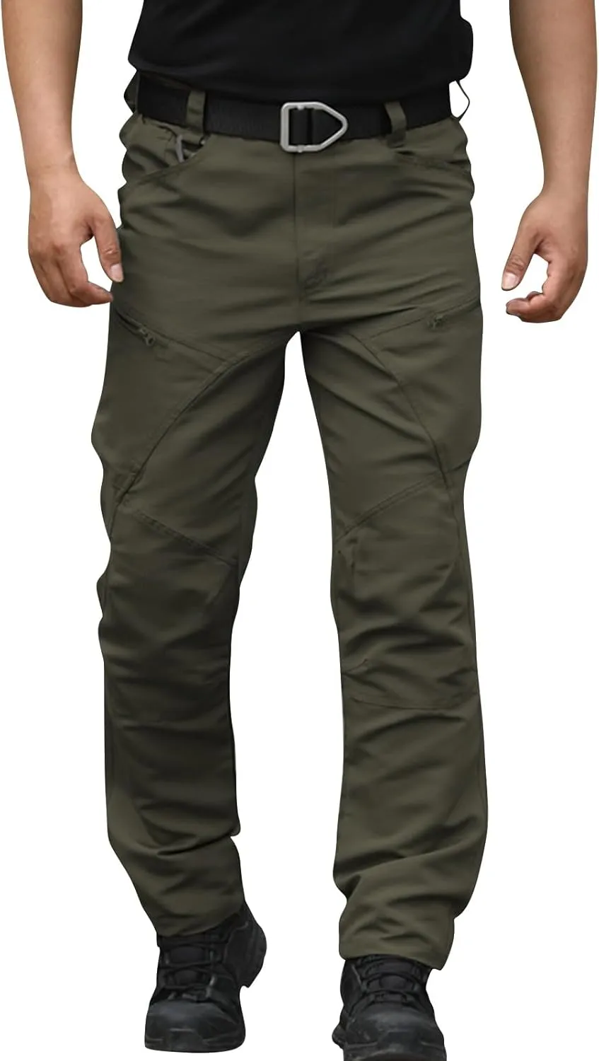 Mens Cargo Pants, Hiking Pant, Multipants - Outdoor Waterproof Quick-Dry Multi-Pocket Durable Tactical Pants