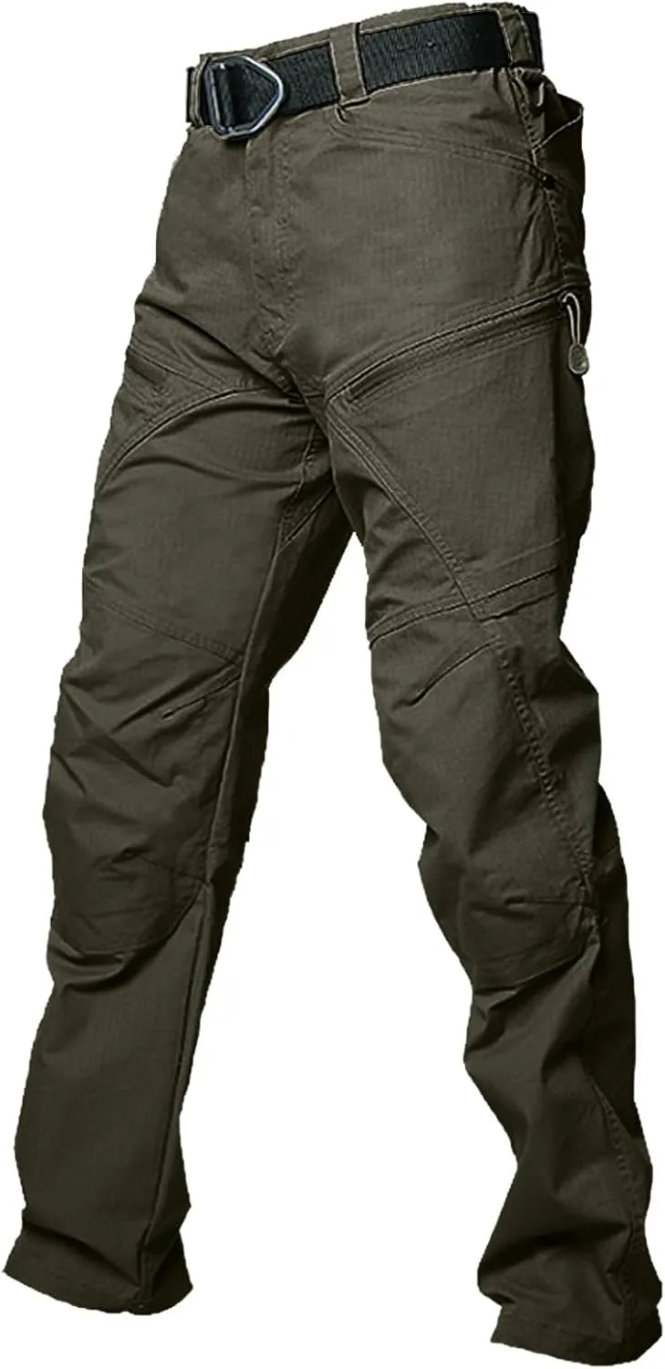 Men's Cargo Pants Water Outdoor Camouflage Trousers with Multi-Pockets for Hiking & Hunting
