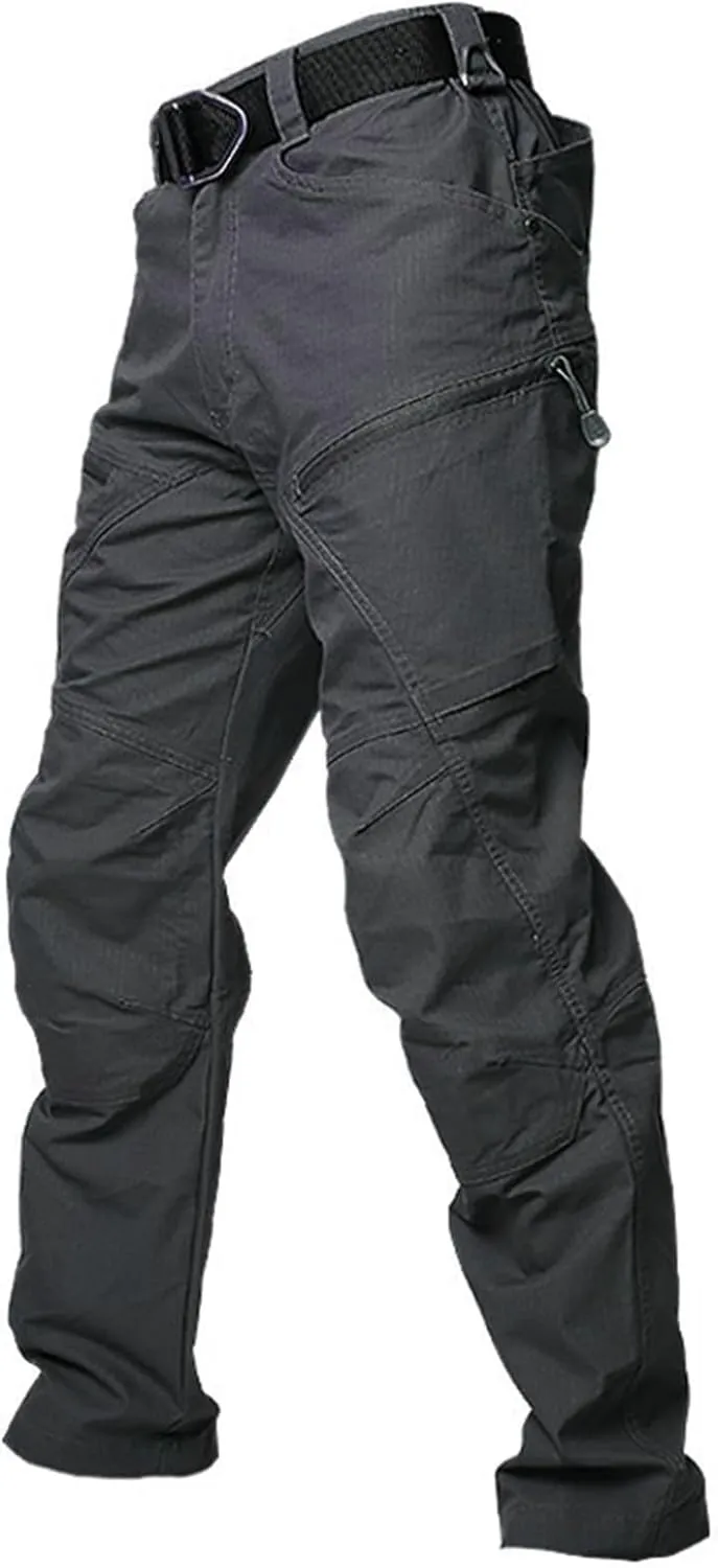 Men's Cargo Pants Water Outdoor Camouflage Trousers with Multi-Pockets for Hiking & Hunting