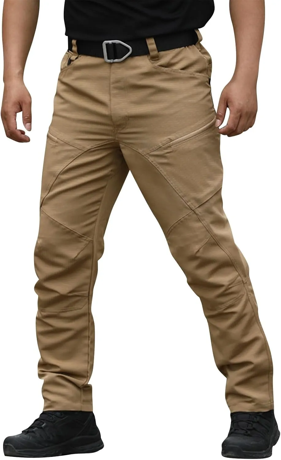 Men's Cargo Pants Water Outdoor Camouflage Trousers with Multi-Pockets for Hiking & Hunting