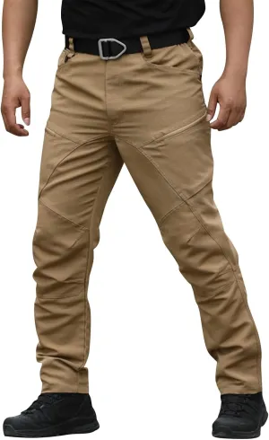 Men's Cargo Pants Water Outdoor Camouflage Trousers with Multi-Pockets for Hiking & Hunting
