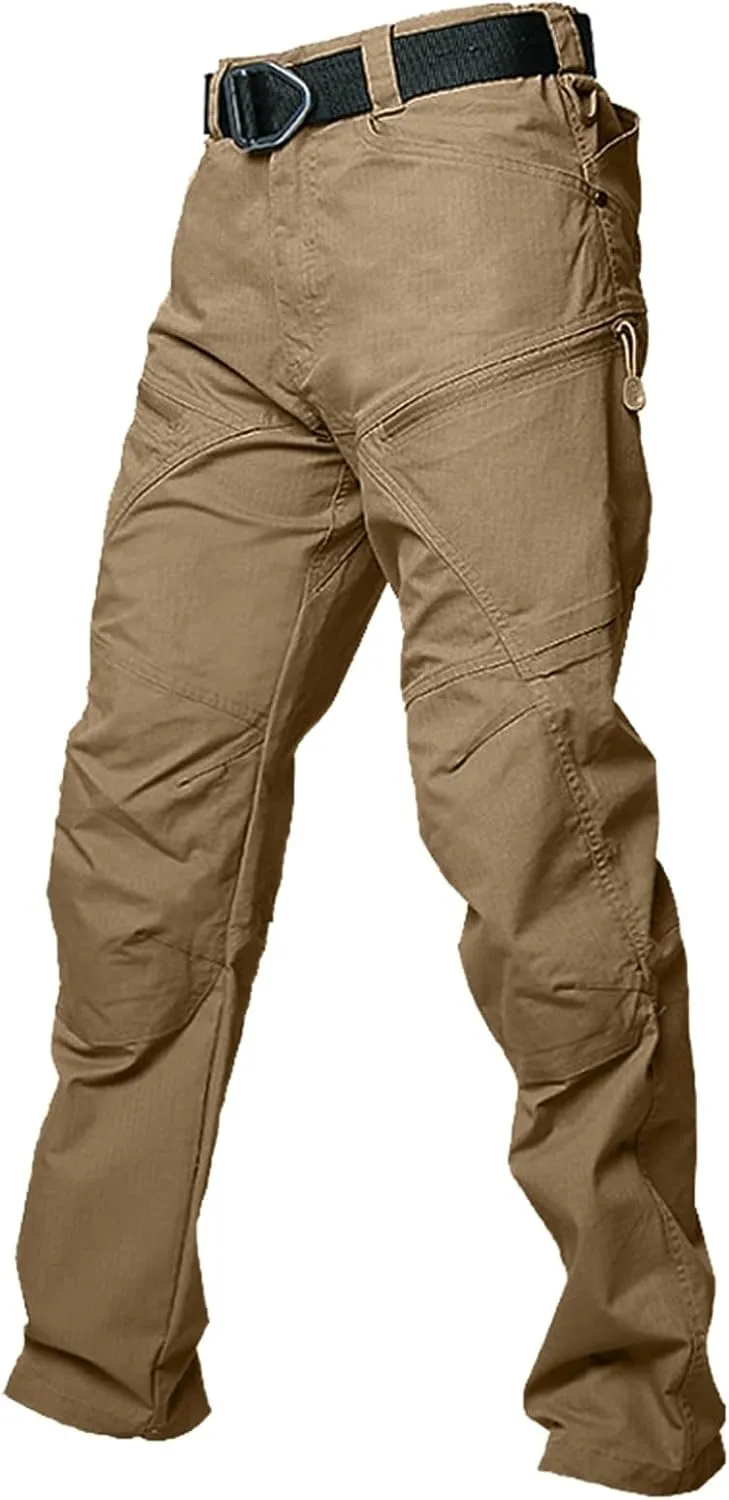 Men's Cargo Pants Water Outdoor Camouflage Trousers with Multi-Pockets for Hiking & Hunting
