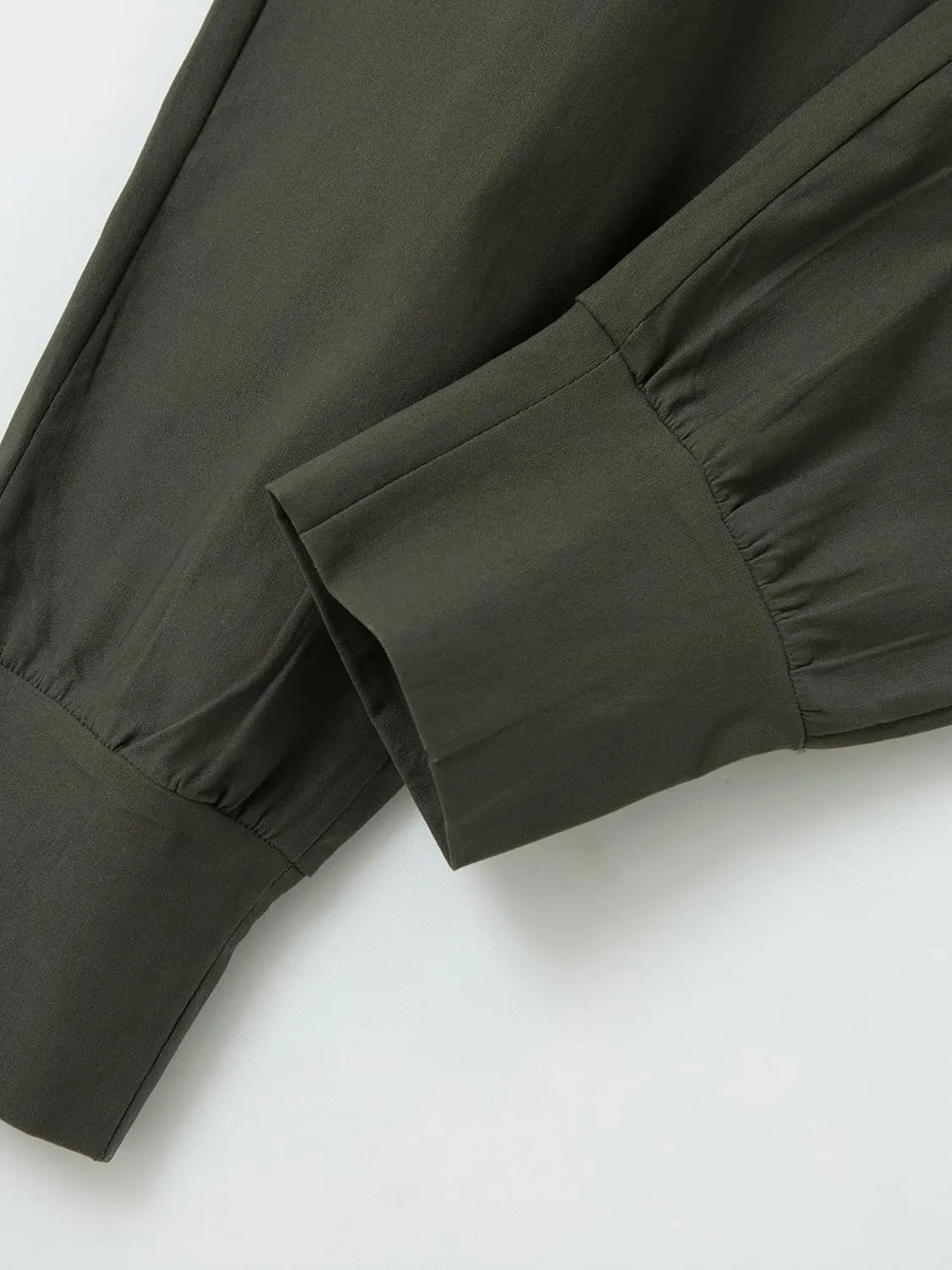 Men's Cargo Pants with Elastic Waist - Multi-Pocket Stretch Trousers for Outdoor, Gym Casual Wear