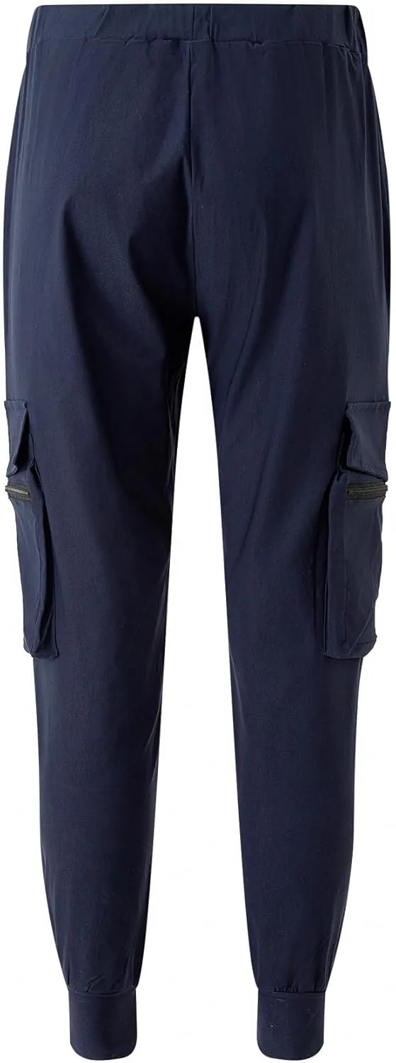 Men's Cargo Pants with Elastic Waist - Multi-Pocket Stretch Trousers for Outdoor, Gym Casual Wear